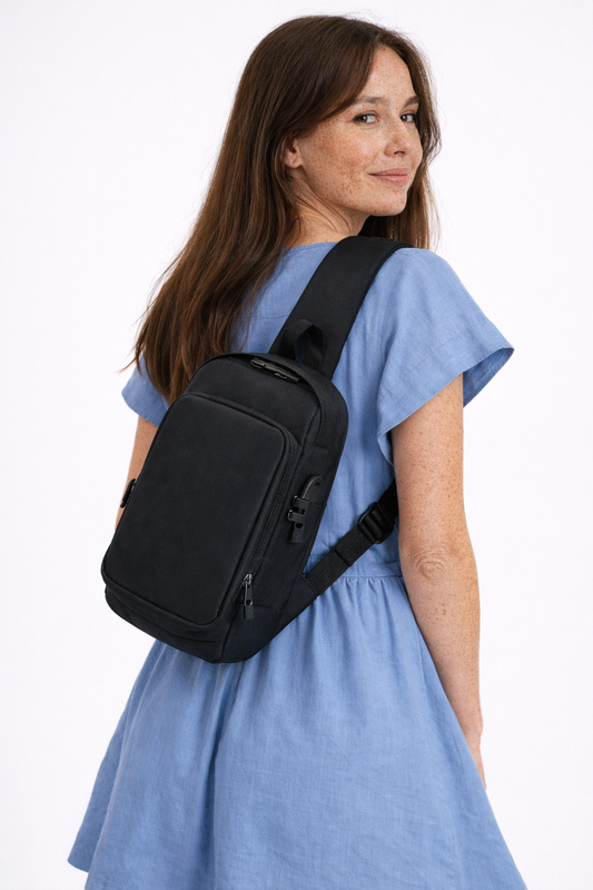 Anti-Theft Charging Crossbody Bag